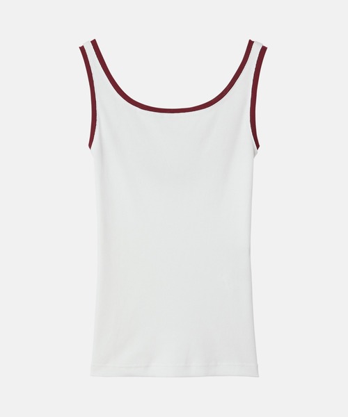 LE CIEL BLUE ドライリブトップ ル シェル ブルー - LE CIEL BLEU | 2way Cutout Tank | RESTIR