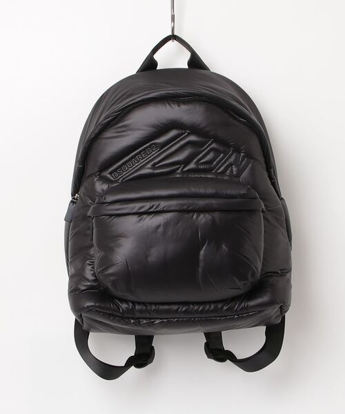 DSQUARED2 リュックサック　ビックタグ DSQUARED2 ロゴ バックパック | ブラック | FARFETCH JP
