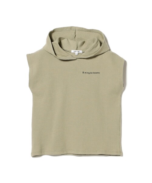 B:MING by BEAMS(ビーミングバイビームス)の「フード ノースリーブ プルオーバー2025SS(100~140cm)(Tシャツ/カットソー・キッズ・オリーブ/サックスブルー・100/110/120/130/140)」の11枚目の写真