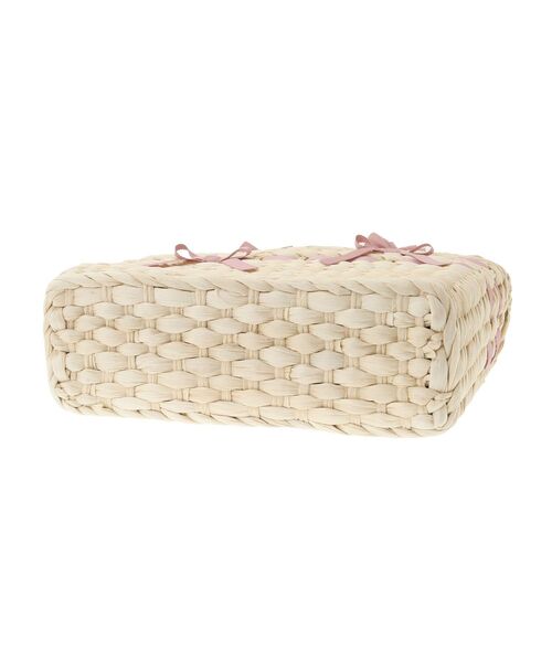 Maison de FLEUR（メゾンドフルール）の「フリルハンドルメイズリボンカゴバッグ（かごバッグ・レディース・ピンクベージュ/ブラック・FREE）」の14枚目の写真