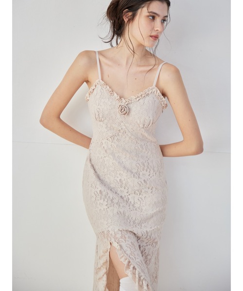 etre loin（エトルワン）の「Rose race cami dress（ドレス・レディース・ピンク/ブラック/アイボリー・M）」の3枚目の写真