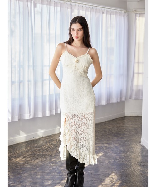 etre loin（エトルワン）の「Rose race cami dress（ドレス・レディース・ピンク/ブラック/アイボリー・M）」の5枚目の写真