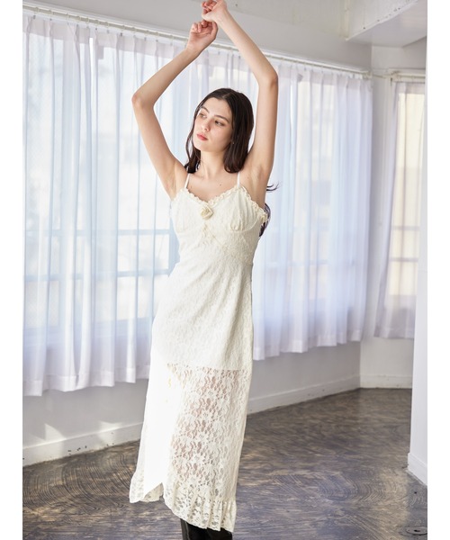 etre loin（エトルワン）の「Rose race cami dress（ドレス