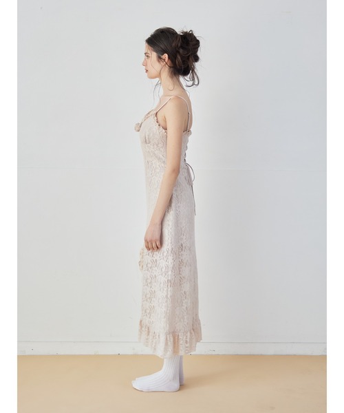etre loin(エトルワン)の「Rose race cami dress(ドレス・レディース・ピンク/ブラック/アイボリー・M)」の22枚目の写真