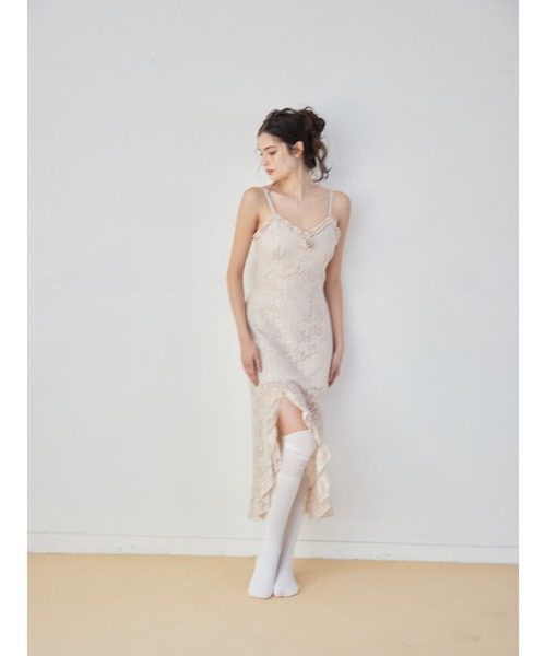 etre loin（エトルワン）の「Rose race cami dress（ドレス・レディース・ピンク/ブラック/アイボリー・M）」の15枚目の写真