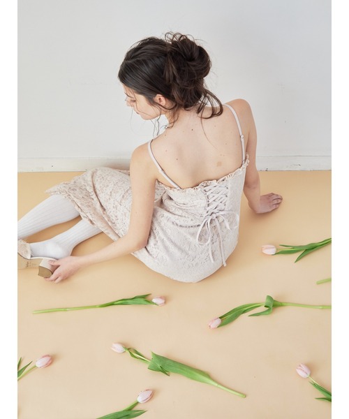 etre loin（エトルワン）の「Rose race cami dress（ドレス