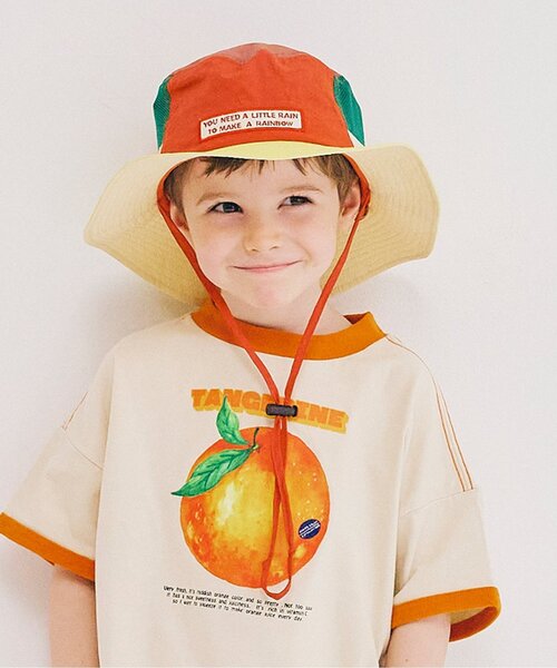 p.premier(ピードットプルミエ)の「風通しのいいマルチカラーアウトドアハット(ハット・キッズ・グリーン/ピンク/レッド/ブラック/イエロー・50/52/54/56)」の5枚目の写真