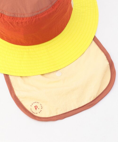 p.premier(ピードットプルミエ)の「風通しのいいマルチカラーアウトドアハット(ハット・キッズ・グリーン/ピンク/レッド/ブラック/イエロー・50/52/54/56)」の19枚目の写真