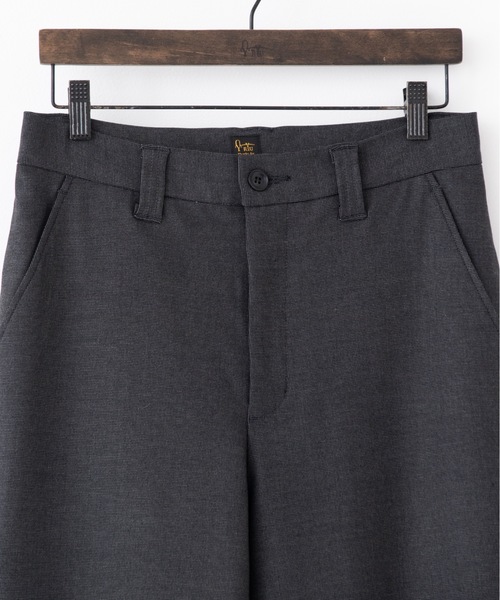 RYU(リュー)の「gabardine wide full-length slacks(スラックス・メンズ・ダークグレー/ダークネイビー・2/4/1/3)」の5枚目の写真