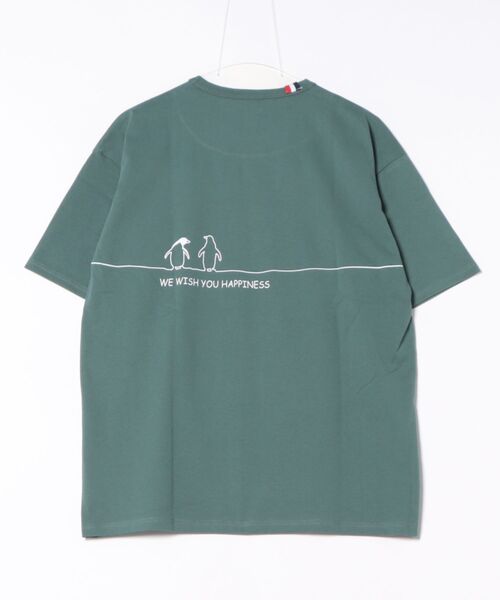 go slow caravan(ゴースローキャラバン)の「ESPACE VERT/エスパスヴェール ペンギンプリント S/S TEE(Tシャツ/カットソー・メンズ・ホワイト/グリーン・LARGE/MEDIUM/X-LARGE)」の3枚目の写真