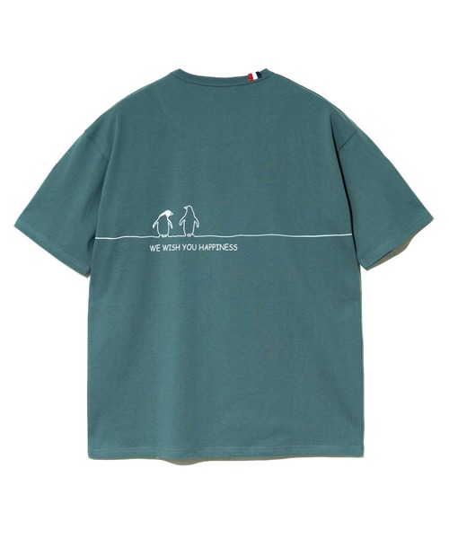go slow caravan(ゴースローキャラバン)の「ESPACE VERT/エスパスヴェール ペンギンプリント S/S TEE(Tシャツ/カットソー・メンズ・ホワイト/グリーン・LARGE/MEDIUM/X-LARGE)」の13枚目の写真