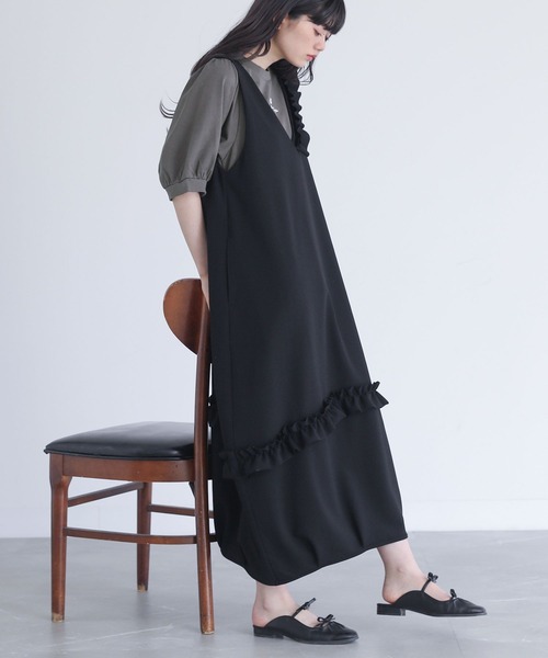 somari imagination(ソマリ イマジネーション)の「【接触冷感】ロゴ刺繍カットソー(Tシャツ/カットソー・レディース・ブラック/オフホワイト/チャコール・1/2)」の21枚目の写真