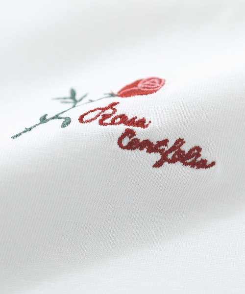 somari imagination(ソマリ イマジネーション)の「【接触冷感】ロゴ刺繍カットソー(Tシャツ/カットソー・レディース・ブラック/オフホワイト/チャコール・1/2)」の15枚目の写真