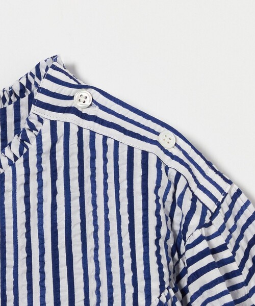 dahl'ia（ダリア）の「＜dahl’ia＞ストライプ ボリューム ワンピース（ワンピース・レディース・ネイビー・FREE）」の5枚目の写真