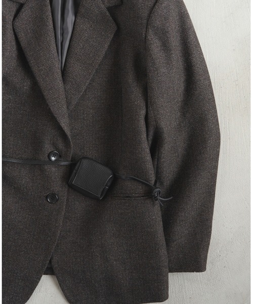 anuke（アンヌーク）の「Ecoleather Waist Pouch（ボディバッグ/ウエストポーチ・レディース・ブラウン/ブラック・FREE）」の19枚目の写真