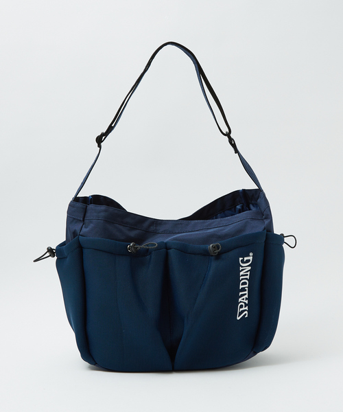 SPALDING(スポルディング)の「【SPALDING/スポルディング】AIRMESH NP SHOULDER BAG/ショルダーバッグ/ユニセックス/レジャー/ 80979500(ショルダーバッグ・メンズ・ネイビー/ブラック/ワイン・フリー)」の2枚目の写真