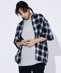 【Revo./レボ】Relax Fit /リラックスフィット /USEDライクオンブレーチェックシャツ/ユニセックス