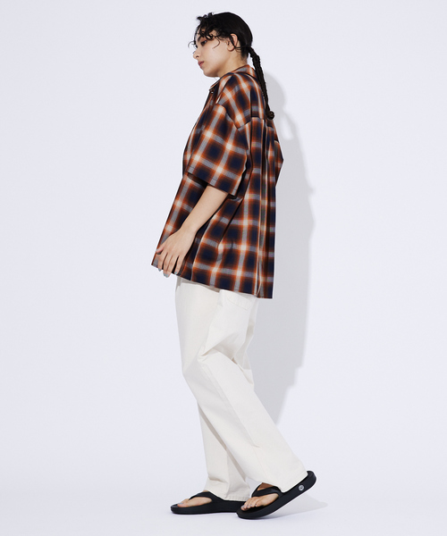 Revo.(レボ)の「【Revo./レボ】Relax Fit /リラックスフィット /USEDライクオンブレーチェックシャツ/ユニセックス(シャツ/ブラウス・メンズ・ブラック/ネイビー・M/L)」の17枚目の写真