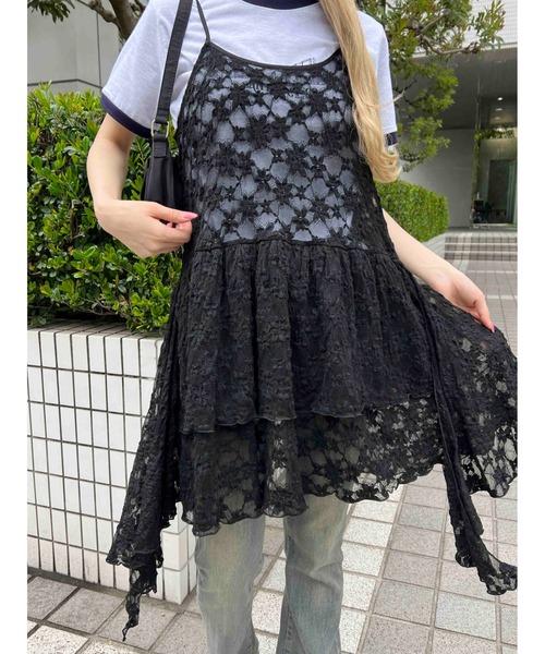 g.o.a 平成ギャル ダメージ加工 スウェットミニワンピース XSサイズあり【an/アン】フロントジップ/ ノースリーブ/ ダブル