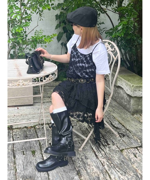 WC（ダブル シー）の「レースヘムキャミワンピース（ワンピース・レディース・アイボリー/ブラック・FREE）」の17枚目の写真