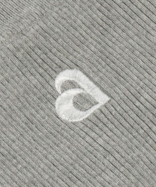 ANAP(アナップ)の「ロゴ刺繍 スリット入り リブ キャミソール ワンピース(ワンピース・レディース・グレー/ブラック・FREE)」の11枚目の写真