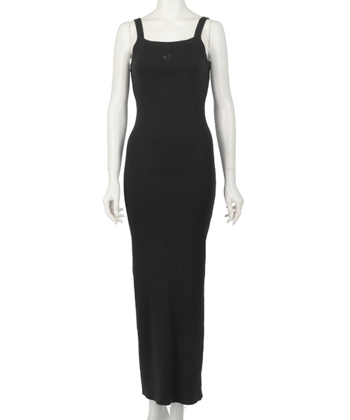 ANAP(アナップ)の「ロゴ刺繍 スリット入り リブ キャミソール ワンピース(ワンピース・レディース・グレー/ブラック・FREE)」の14枚目の写真