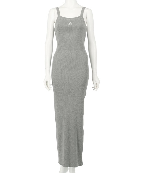 ANAP(アナップ)の「ロゴ刺繍 スリット入り リブ キャミソール ワンピース(ワンピース・レディース・グレー/ブラック・FREE)」の15枚目の写真