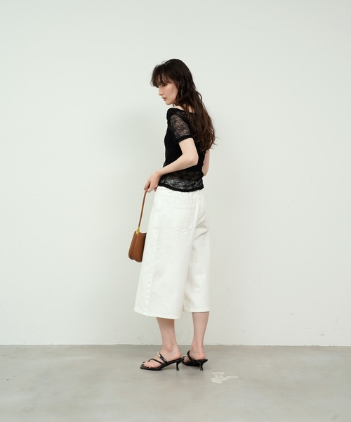 パンツ DENIM CROPPED PANTS セール】Denim cropped pants/デニムクロップドパンツ(デニム