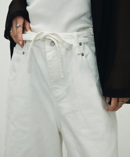 セール】Denim cropped pants/デニムクロップドパンツ（デニム