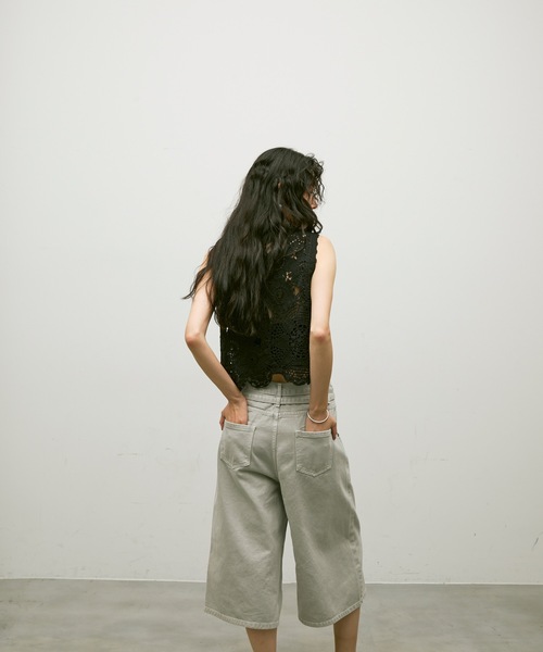 パンツ DENIM CROPPED PANTS セール】Denim cropped pants/デニムクロップドパンツ（デニム