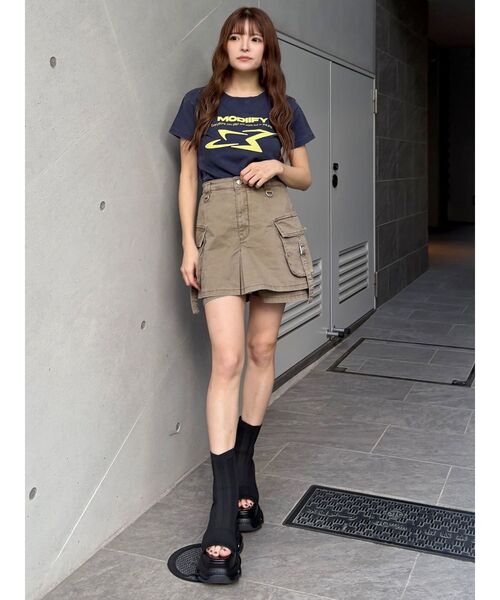 MURUA（ムルーア）の「エアプラットフォームオープントゥソックブーツサンダル（サンダル・レディース・ブラック・23.5/24.5/22.5）」の8枚目の写真