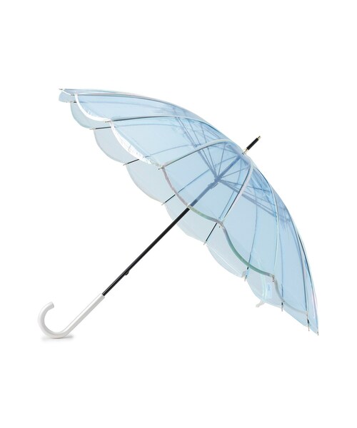 SHOO・LA・RUE（シューラルー）の「【雨傘/ビニール傘】【Wpc．】マーメイドアンブレラ（長傘・レディース・パープル/アイボリー/サックスブルー/グリーン系・00）」の3枚目の写真