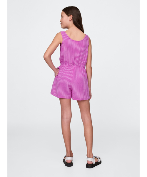 GAP（ギャップ）の「クリンクルガーゼ ロンパース (キッズ)（つなぎ/オールインワン・キッズ・マルチ/パープル・110cm/120cm/130cm/140cm/150cm/160cm）」の9枚目の写真