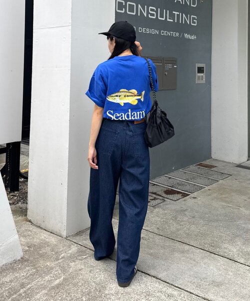 SEADAM（シーダム）の「【SEADAM】〈UNISEX〉バックロゴプリントTEE（Tシャツ/カットソー・レディース・ブラック/ブルー/ホワイト/ブラウン・MEDIUM/LARGE/X-LARGE/XX-LARGE）」の8枚目の写真