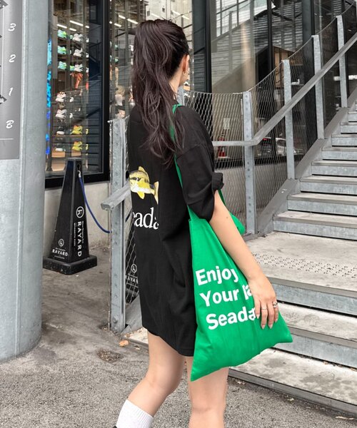 SEADAM（シーダム）の「【SEADAM】〈UNISEX〉バックロゴプリントTEE（Tシャツ/カットソー・レディース・ブラック/ブルー/ホワイト/ブラウン・MEDIUM/LARGE/X-LARGE/XX-LARGE）」の18枚目の写真