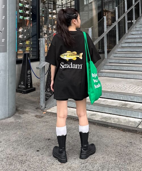 SEADAM（シーダム）の「【SEADAM】〈UNISEX〉バックロゴプリントTEE（Tシャツ/カットソー・レディース・ブラック/ブルー/ホワイト/ブラウン・MEDIUM/LARGE/X-LARGE/XX-LARGE）」の20枚目の写真