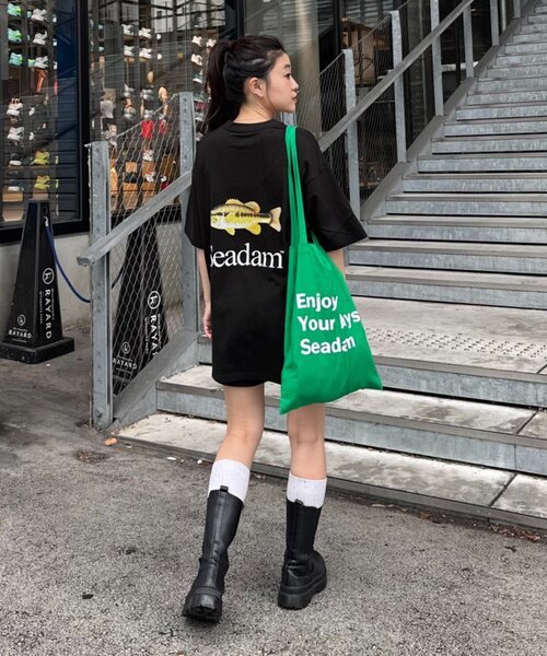 SEADAM（シーダム）の「【SEADAM】〈UNISEX〉バックロゴプリントTEE（Tシャツ/カットソー・レディース・ブラック/ブルー/ホワイト/ブラウン・MEDIUM/LARGE/X-LARGE/XX-LARGE）」の21枚目の写真
