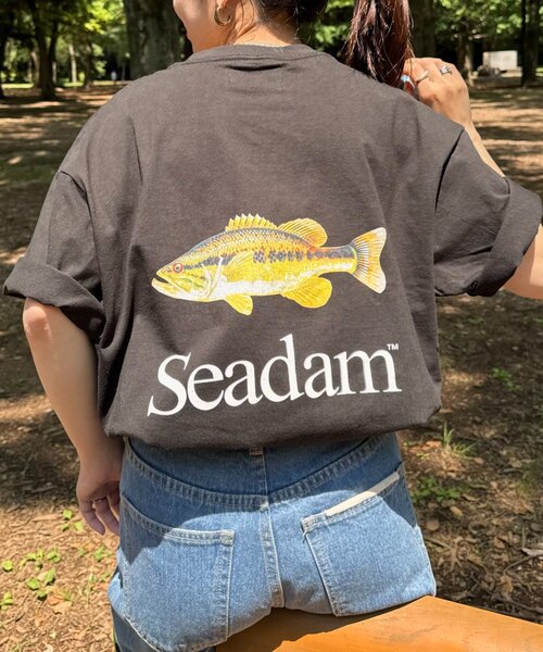 SEADAM（シーダム）の「【SEADAM】〈UNISEX〉バックロゴプリントTEE（Tシャツ/カットソー・レディース・ブラック/ブルー/ホワイト/ブラウン・MEDIUM/LARGE/X-LARGE/XX-LARGE）」の22枚目の写真