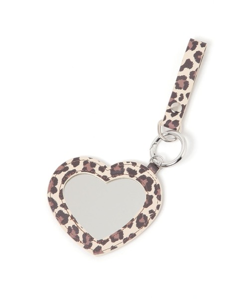 LOWRYS FARM（ローリーズファーム）の「ハートミラーチャーム　496984（キーホルダー・レディース・ブラウン/アイボリー・FREE）」の10枚目の写真