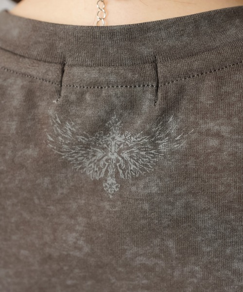 SPINNS(スピンズ)の「Vネック半袖カットソー/ピタTシャツ/PERKY(Tシャツ/カットソー・レディース・アイボリー/カーキ/チャコール・ONESIZE)」の15枚目の写真