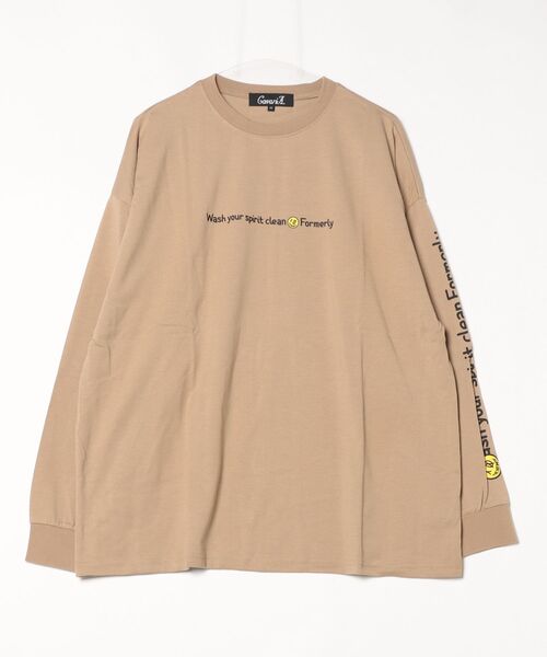 INNOCENT（イノセント）の「『天竺　プリントTシャツ（Tシャツ/カットソー・メンズ・ピンク/ブラック/ベージュ/ホワイト・LARGE/MEDIUM）」の2枚目の写真