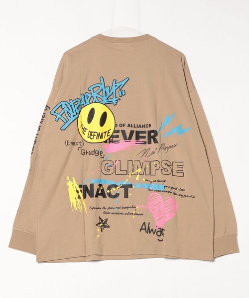INNOCENT（イノセント）の「『天竺　プリントTシャツ（Tシャツ/カットソー・メンズ・ピンク/ブラック/ベージュ/ホワイト・LARGE/MEDIUM）」の5枚目の写真