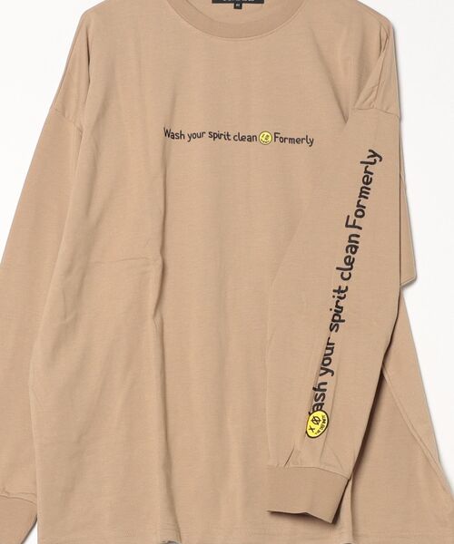 INNOCENT（イノセント）の「『天竺　プリントTシャツ（Tシャツ/カットソー・メンズ・ピンク/ブラック/ベージュ/ホワイト・LARGE/MEDIUM）」の6枚目の写真