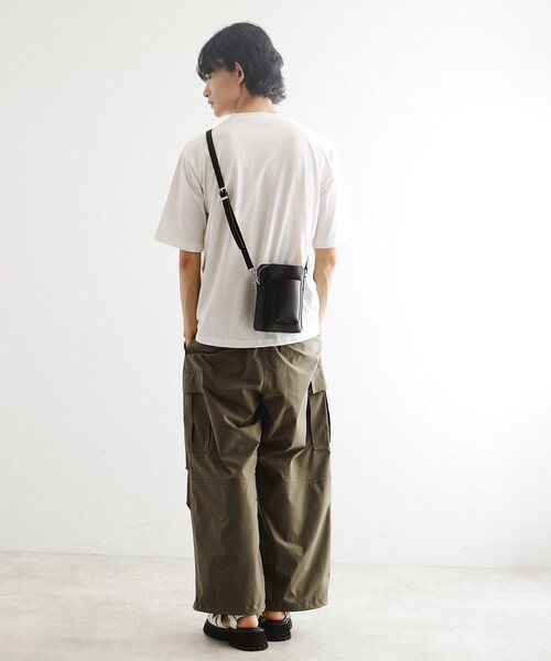 tk.TAKEO KIKUCHI(ティーケータケオキクチ)の「ポケットミニショルダー(ショルダーバッグ・メンズ・ブラック/ブラック系5/ブラック系・00)」の7枚目の写真