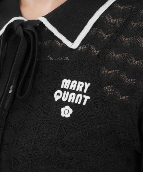 MARY QUANT(マリークワント)の「レトロロゴクロッシェポロ カーディガン(カーディガン/ボレロ・レディース・ブラック/アイボリー/ブルー/グリーン・M)」の18枚目の写真