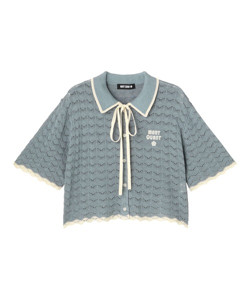 MARY QUANT(マリークワント)の「レトロロゴクロッシェポロ カーディガン(カーディガン/ボレロ・レディース・ブラック/アイボリー/ブルー/グリーン・M)」の21枚目の写真