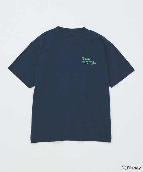 MICKEY MOUSE（ミッキーマウス）の「MICKEY MOUSE / ミッキー マウス 別注 ファンタジア “蓄光” プリント T（Tシャツ/カットソー・メンズ・ブラックミックス/ネイビー/コバルトブルー/ホワイト/ブラック系その他/チャコールグレー/ブラック・SMALL/MEDIUM/LARGE）」の12枚目の写真