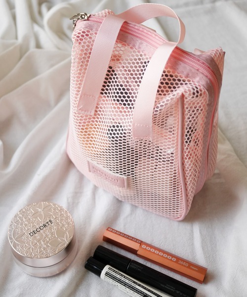 セール】【 Sowel. / ソエル 】 持ち手付き メッシュ メイクポーチ