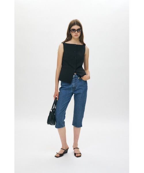 セール】HEM SLIT カプリパンツ（デニムパンツ）｜MOUSSY