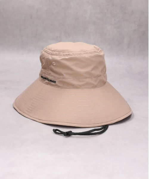 CAMP7（キャンプセブン）の「【CAMP7】つば広ハット（ハット・レディース・ブラック/ベージュ・フリー）」の2枚目の写真